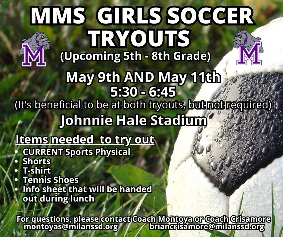 MMS Girls Soccer Tryouts